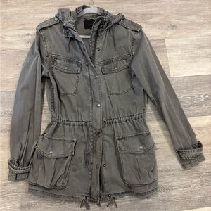 Aritzia Talula Gray Utility Jacket